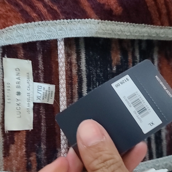 NWT Lucky Brand fringe Cardigan - Picture 2 of 3